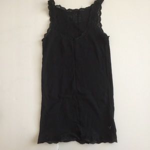 AMERICAN EAGLE (AEO) lace tank (black)